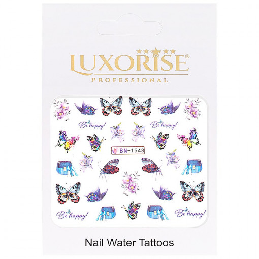 Tatuaj Unghii Butterfly BN-1548, LUXORISE