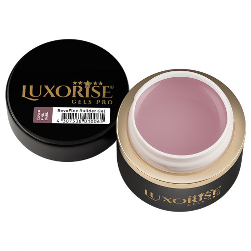 Poze Gel UV Constructie Unghii RevoFlex LUXORISE 30ml, Cover Pink - Dark