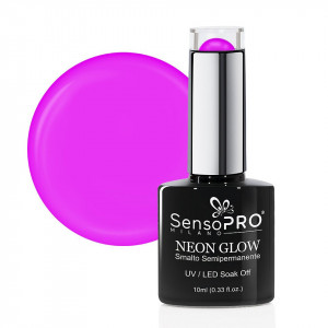 Oja Semipermanenta Neon Glow SensoPRO Delicious Grape #10, 10ml