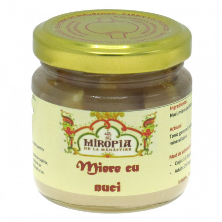 Miere cu nuci - 212gr – Miropia - Manastirea Turnu