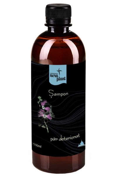 Sampon Nera Plant pentru par deteriorat cu extracte de nalba, galbenele si roinita, 500ml