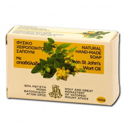 Sapun natural 100 gr - Ulei de sunatoare - Sfantul Munte Athos - Manastirea Vatoped
