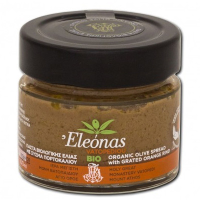 Pasta de masline Bio cu coaja de portocala - 100 gr - Sfantul Munte Athos - Manastirea Vatoped