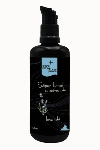 Sapun lichid Nera Plant cu extract de lavanda, 100ml