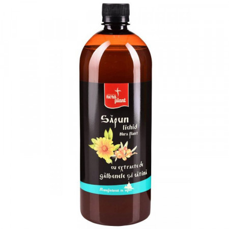 Sapun lichid Nera Plant cu extracte de galbenele si catina, 1000ml