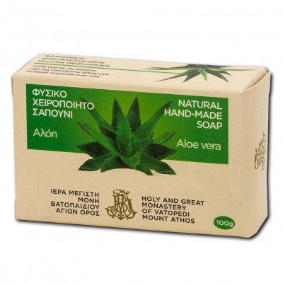 Sapun natural 100 gr - Aloe - Sfantul Munte Athos - Manastirea Vatoped