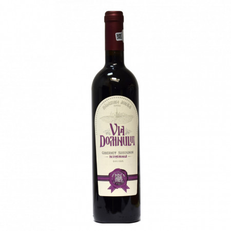 Vin Cabernet Sauvignon demisec - 2019, Via Domnului - Manastirea Jercalai, 0,75l