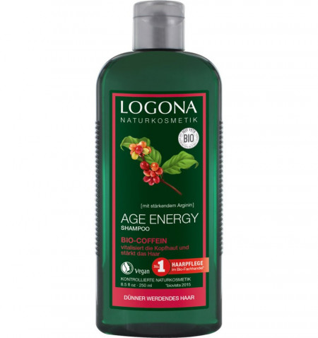 SAMPON CU COFEINA, BIO 250 ML LOGONA