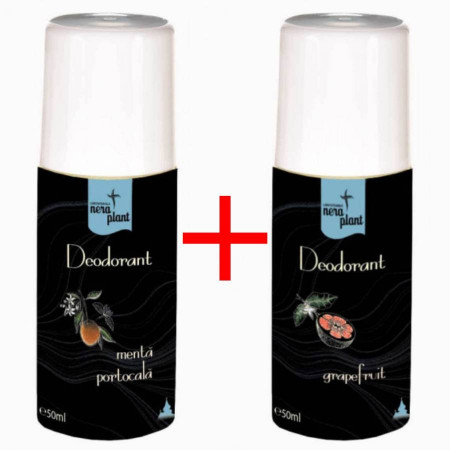 Pachet Promo: Deodorant cu menta si portocala + Deodorant cu grapefruit