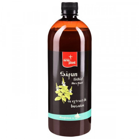 Sapun lichid Nera Plant cu extract de busuioc, 1000ml