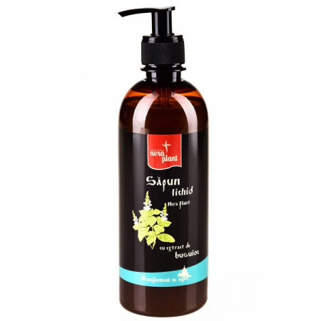 Sapun lichid Nera Plant cu extract de busuioc, 500ml