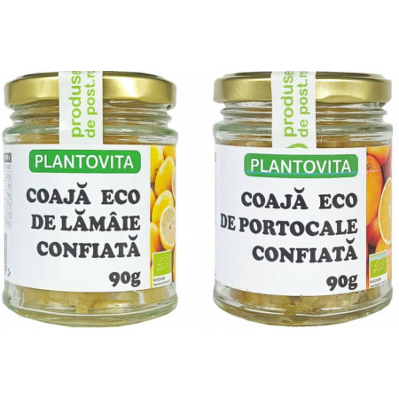 Coaja de lamaie BIO si coaja de portocale BIO confiate - 90g
