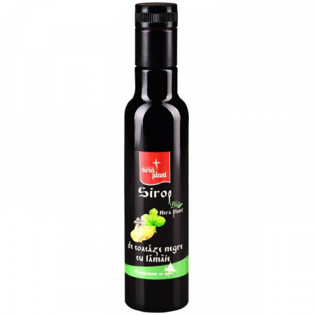 Sirop Nera Plant BIO de coacaze negre cu lamaie, 250ml