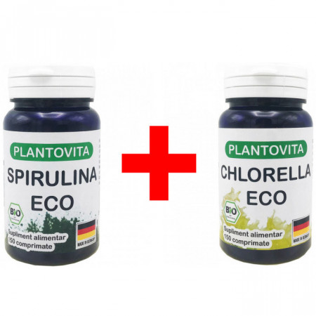 Pachet Super Alge BIO: Spirulina si Chlorella