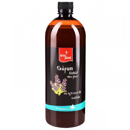Sapun lichid Nera Plant cu extract de salvie, 1000ml