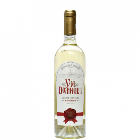 Vin Muscat Ottonel demidulce - Via Domnului - Manastirea Jercalai, 0,75l