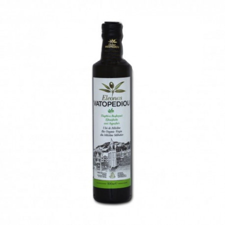 Ulei de masline extravirgin BIO din masline salbatice 500 ml - Sfantul Munte Athos - Manastirea Vatoped