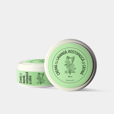 Crema cu Lavanda, rostopasca si Catina pentru tumori al pielii, 100ml