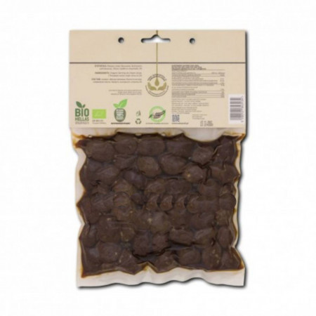 Masline BIO negre uscate cu ulei de masline, 400 gr - Sfantul Munte Athos - Manastirea Vatoped