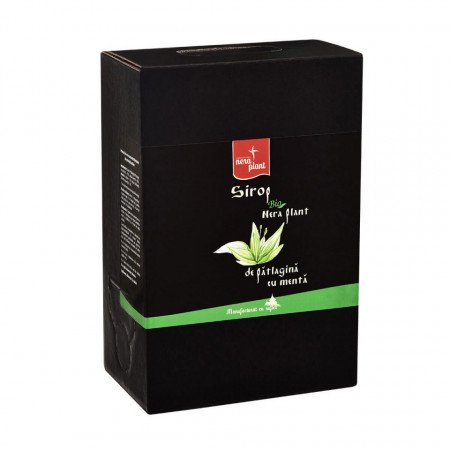 Sirop Nera Plant BIO de patlagina cu menta, 3L