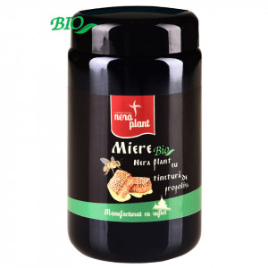 Miere BIO Nera Plant cu tinctura de propolis, 550g