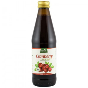 Suc de merisoare ( afine rosii ),100%, bio, 330 ml Medicura