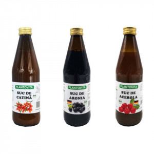 Pachet promotional - 3 sucuri naturale 100% - Imunitate si energie.
