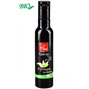 Sirop Nera Plant BIO de patlagina cu menta, 250ml