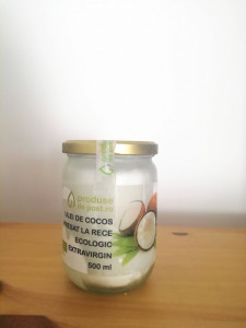 ETICHETA DETERIORATA - Ulei de cocos BIO presat la rece extravirgin 500 ml
