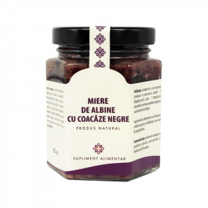 Miere de albine cu coacaze negre 240 gr