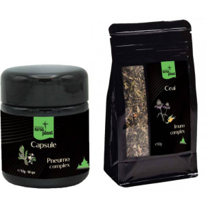 Pachet promo: Capsule Pneumo-complex 30 capsule + Ceai Imuno-complex