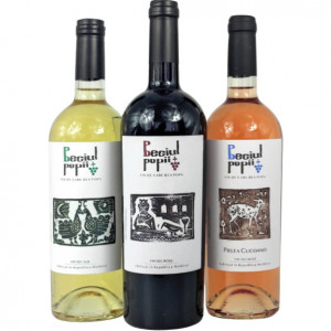 Pachet: Vin rosu sec + Vin Pielea Cucoanei + Vin alb sec - Beciul Popii - Recomandat Savatie Bastovoi