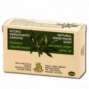 Sapun natural 100 gr - Ulei de masline - Sfantul Munte Athos - Manastirea Vatoped