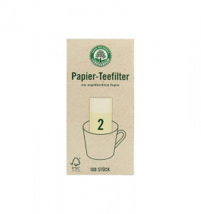 Filtre pentru ceai, Gr. 2, 100 bucati LEBENSBAUM
