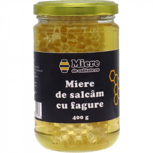 Miere de salcam cu fagure - 400g