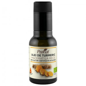 Ulei BIO de turmeric (curcuma) macerat la rece, 100 ml