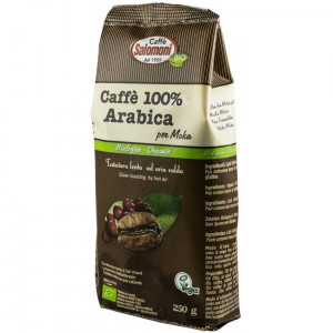 CAFEA BIO 100% ARABICA, 250G SALOMONI