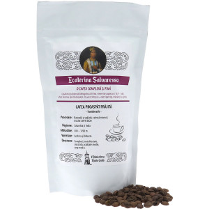 Cafea boabe proaspat prajita "Ecaterina Salvaresso" prajita handmade, 200g