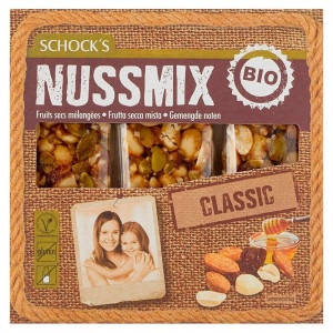 BATOANE BIO CROCANTE CU ARAHIDE, MIGDALE SI SEMINTE DE DOVLEAC 3X25 G SCHOCK'S
