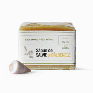 Sapun natural salvie si galbenele, 100g