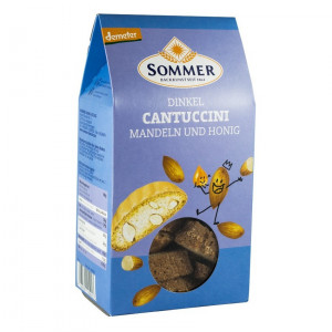 CANTUCCINI BIO CROCANT DIN GRAU SPELTA CU MIGDALE SI MIERE, 150g
