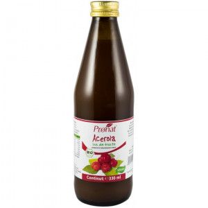 Suc de Acerola 100%, bio, 330 ml Medicura