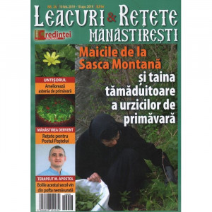 LEACURI ŞI REŢETE MĂNĂSTIREŞTI. NR. 26