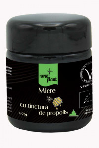 Miere BIO Nera Plant cu tinctura de propolis, 70g
