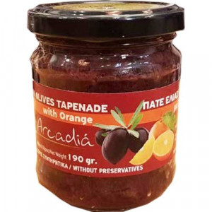 Pastă de măsline Kalamata cu portocale, 190 gr