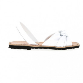 Sandale din piele naturala MINORQUINES Bahia White