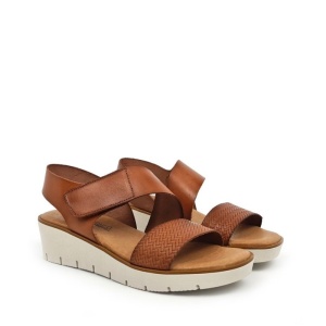 Sandale din piele naturala VELCRO Brown