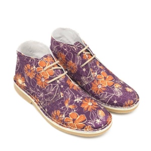 Ghete din material textil si piele HAWAI Violet