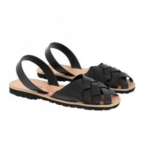 Sandale din piele naturala MINORQUINES Compostelle Black