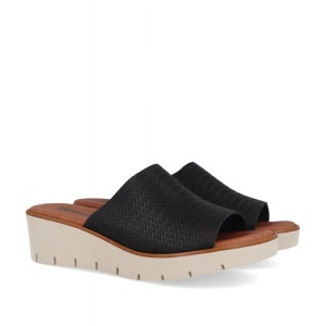 Papuci din piele POINTER Black